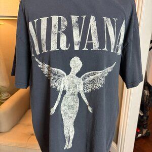 Womens Nirvana In Utero '93 Concert T-Shirt, Size Medium, H&M